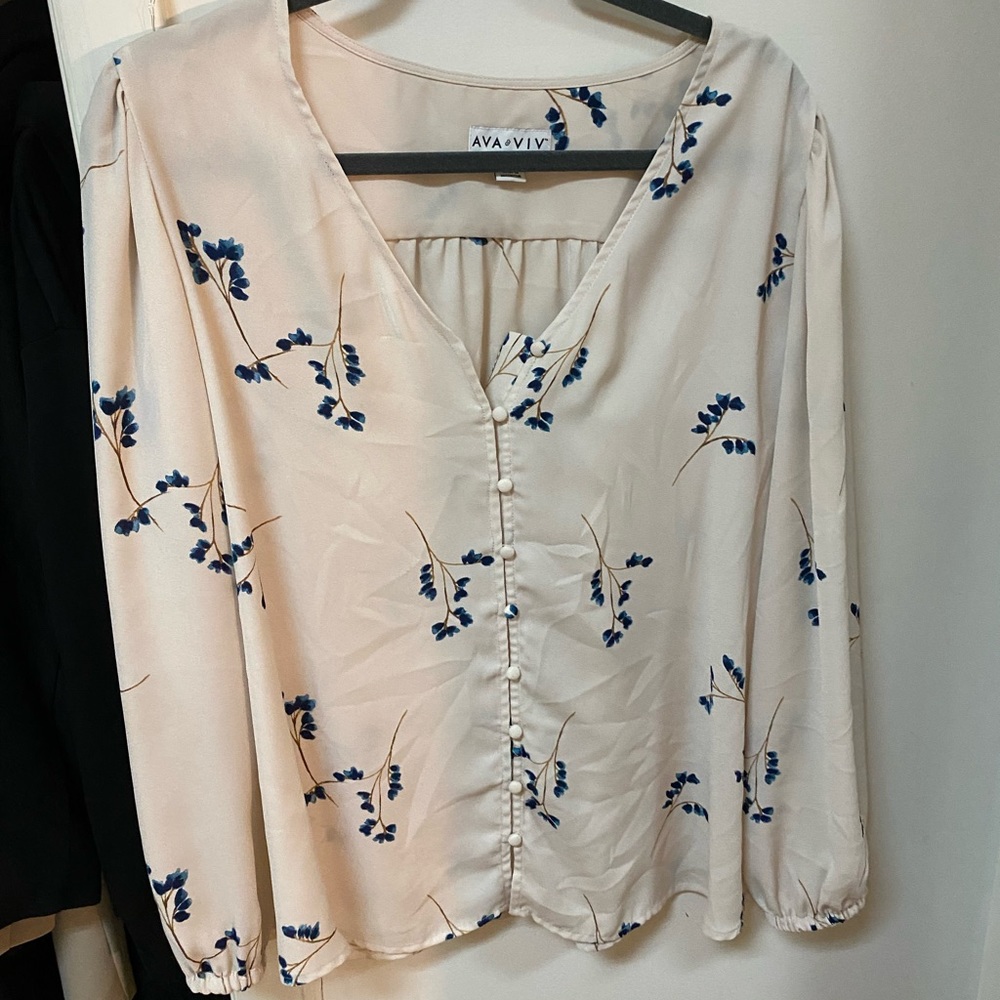 Ava & Viv floral blouse